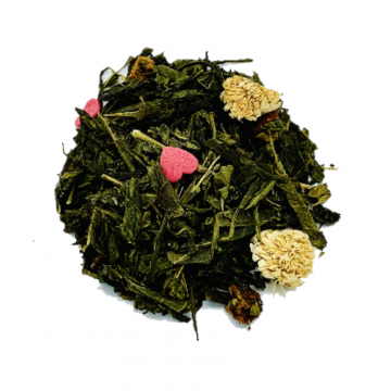 Té verde crema cava y fresas
