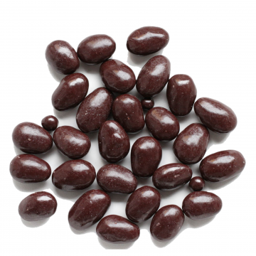 almendras tostadas cubiertas de chocolate negro