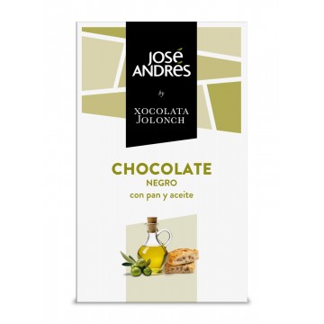 chocolate negro con pan y aceite de oliva